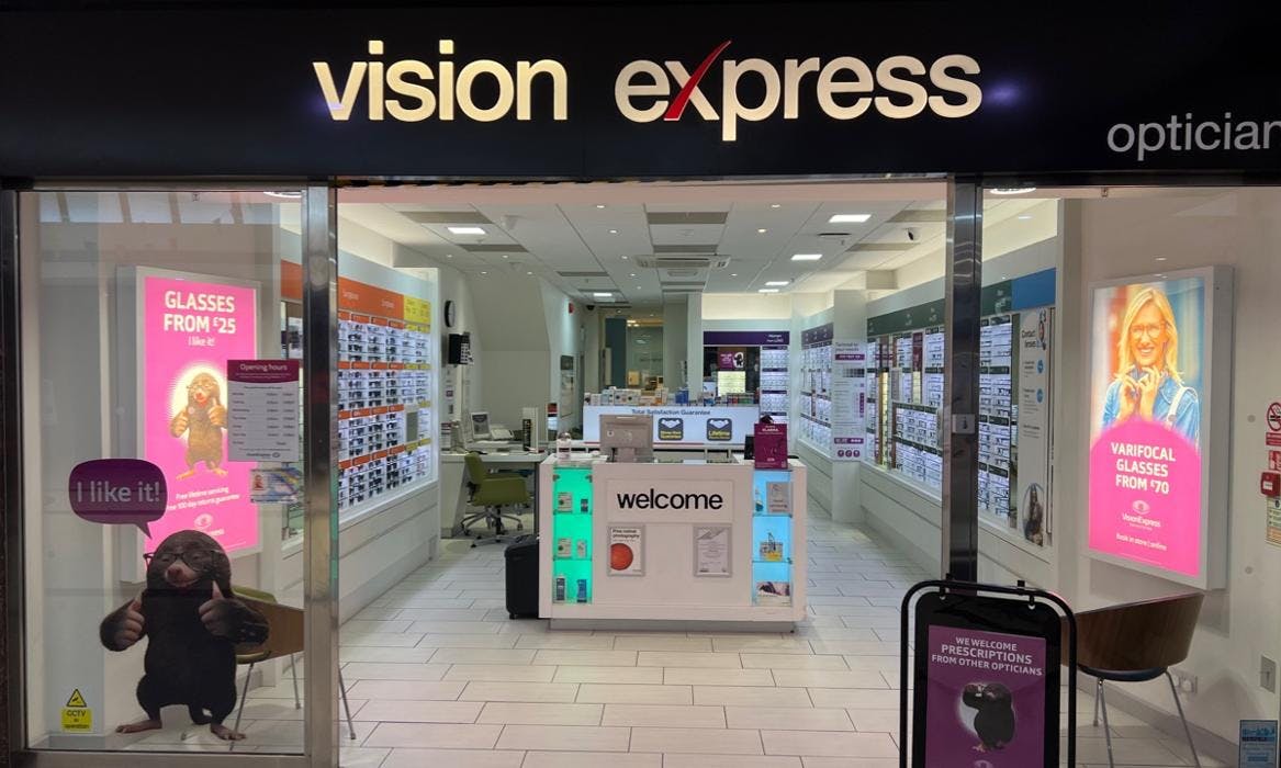 Vision Express Opticians Mansfield Four Seasons Shopping Centre