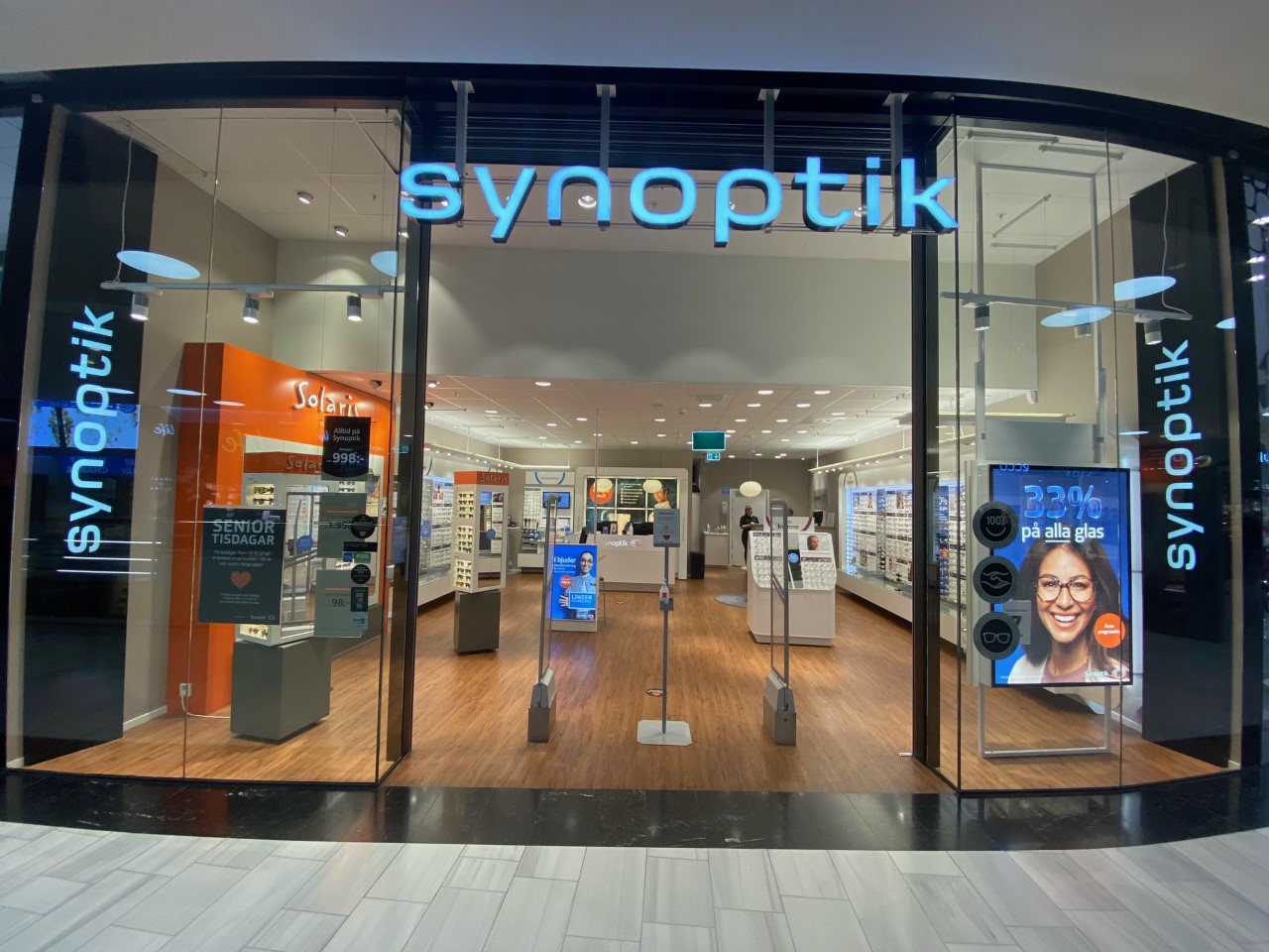 Optiker Synoptik Westfield Mall of Scandinavia Stockholm